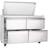 Empura Refrigeration E-KSP48M-D4 Refrigerated Sandwich/Salad Mega Top Prep Table With Drawers