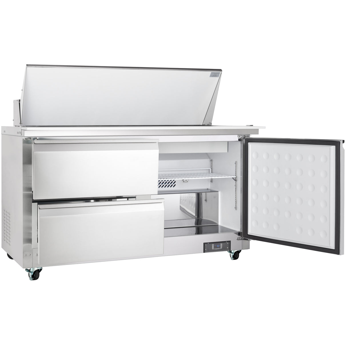 Empura Refrigeration E-KSP60M-D2 Refrigerated Sandwich/Salad Mega Top Prep Table With Drawers