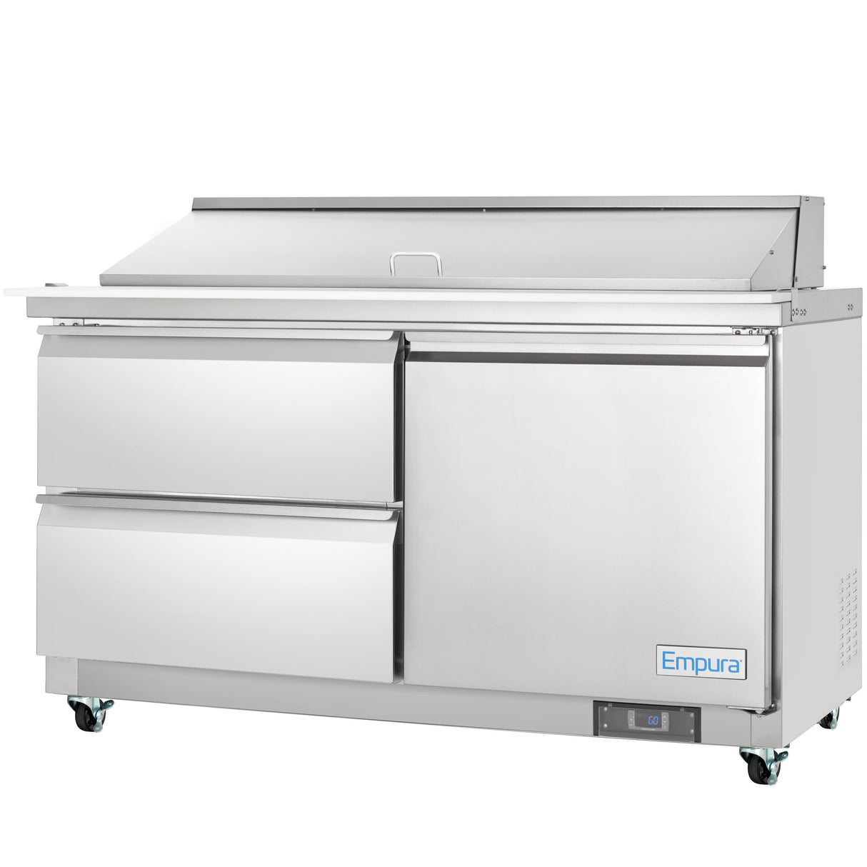 Empura Refrigeration E-KSP60M-D2 Refrigerated Sandwich/Salad Mega Top Prep Table With Drawers