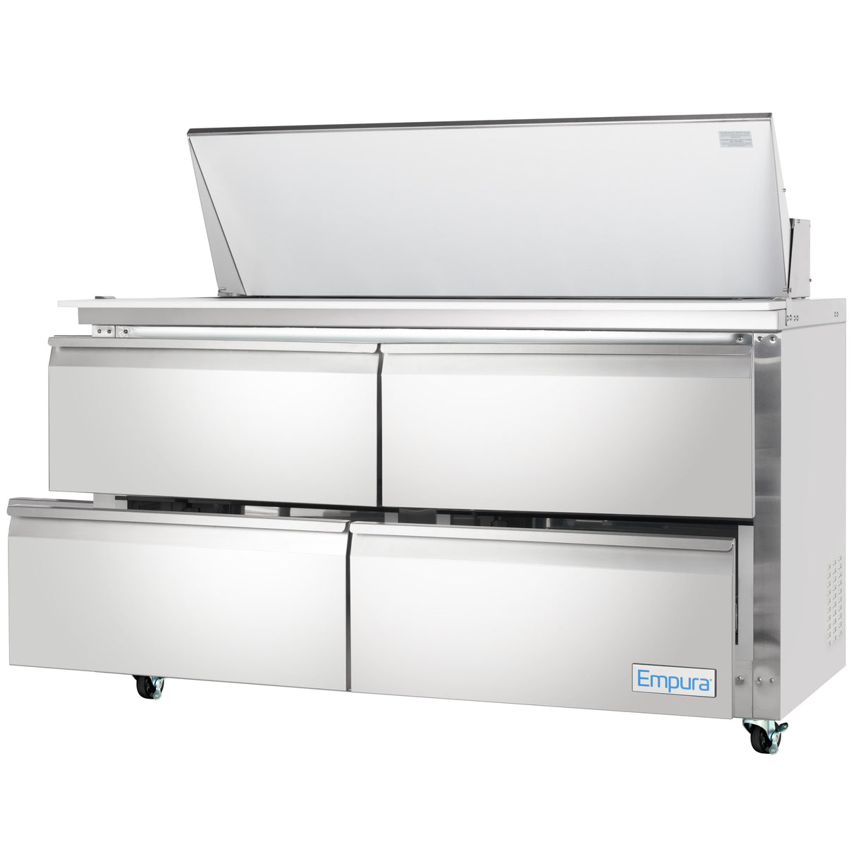 Empura Refrigeration E-KSP60M-D4 Refrigerated Sandwich/Salad Mega Top Prep Table With Drawers