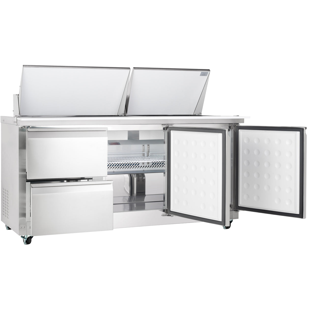 Empura Refrigeration E-KSP72M-D2 Refrigerated Sandwich/Salad Mega Top Prep Table With Drawers
