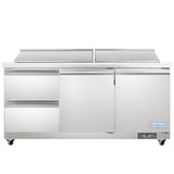 Empura Refrigeration E-KSP72M-D2 Refrigerated Sandwich/Salad Mega Top Prep Table With Drawers