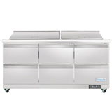 Empura Refrigeration E-KSP72M-D6 Refrigerated Sandwich/Salad Mega Top Prep Table With Drawers