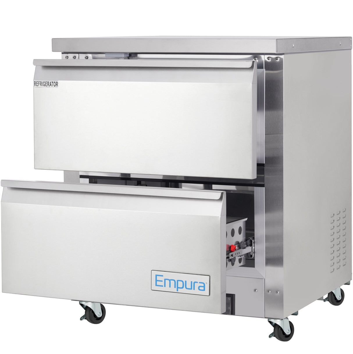 Empura Refrigeration E-KUC27-D2 Undercounter Reach-In Refrigerator 27.8"W X 29.9"D X 35.5"H