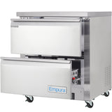 Empura Refrigeration E-KUC27-D2 Undercounter Reach-In Refrigerator 27.8"W X 29.9"D X 35.5"H