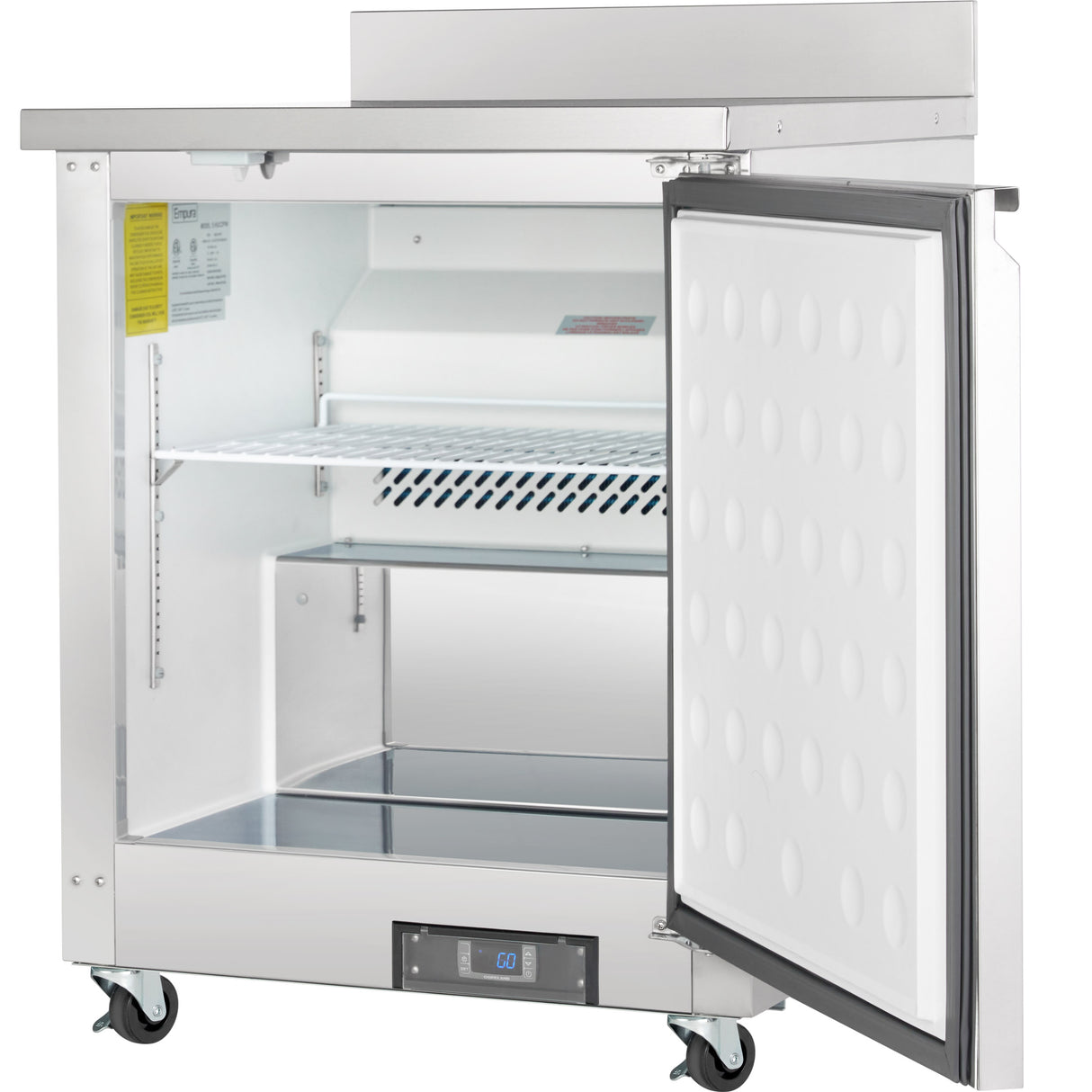 Empura Refrigeration E-KUC27FW Undercounter Reach-In Freezer Work Top 1 Swing Door Solid Door