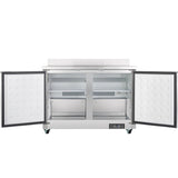 Empura Refrigeration E-KUC48FW Undercounter Reach-In Freezer Work Top 2 Swing Door Solid Doors