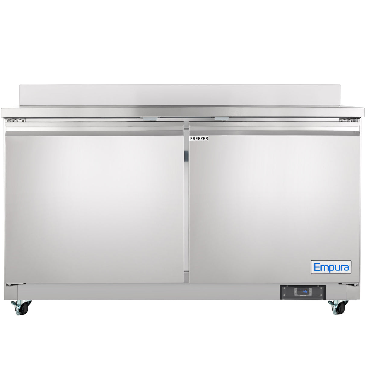 Empura Refrigeration E-KUC60FW Undercounter Reach-In Freezer Work Top 2 Swing Door Solid Doors