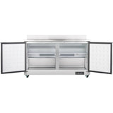 Empura Refrigeration E-KUC60FW Undercounter Reach-In Freezer Work Top 2 Swing Door Solid Doors