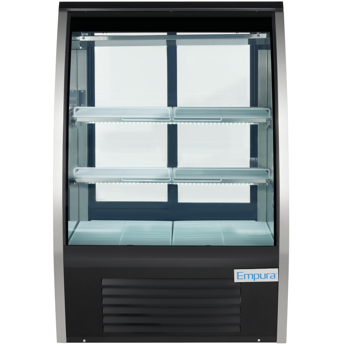 Empura Refrigeration E-RDC36 Refrigerated Deli Display Case 36-1/4"W X 33-1/8"D X 54-7/8"H Curved Glass Front