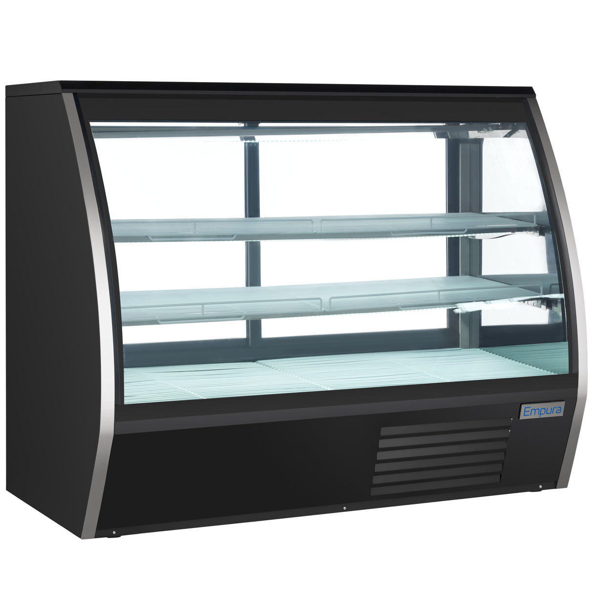 Empura Refrigeration E-RDC72 Refrigerated Deli Display Case 71-5/8"W X 33-1/8"D X 54-7/8"H Curved Glass Front