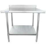 Empura Stainless SWT4B3036 Work Table 36"W X 30"D X 35"H Super Duty