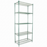 Empura Stainless E-WS183686 Shelving Unit 36"W X 18"D X 86"H 5-shelf