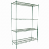 Empura Stainless E-WS184874 Shelving Unit 48"W X 18"D X 74"H 4-shelf