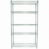Empura Stainless E-WS184886 Shelving Unit 48"W X 18"D X 86"H 5-shelf