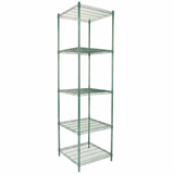 Empura Stainless E-WS242486 Shelving Unit 24"W X 24"D X 86"H 5-shelf