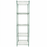 Empura Stainless E-WS242486 Shelving Unit 24"W X 24"D X 86"H 5-shelf