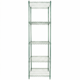 Empura Stainless E-WS242486 Shelving Unit 24"W X 24"D X 86"H 5-shelf
