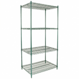 Empura Stainless E-WS243674 Shelving Unit 36"W X 24"D X 74"H 4-shelf