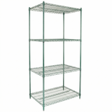 Empura Stainless E-WS244874 Shelving Unit 48"W X 24"D X 74"H 4-shelf