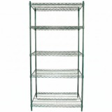 Empura Stainless E-WS244886 Shelving Unit 48"W X 24"D X 86"H 5-shelf