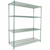 Empura Stainless E-WS246074 Shelving Unit 60"W X 24"D X 86"H 4-shelf