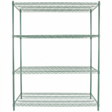 Empura Stainless E-WS246074 Shelving Unit 60"W X 24"D X 86"H 4-shelf