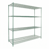 Empura Stainless E-WS247274 Shelving Unit 72"W X 24"D X 86"H 4-shelf