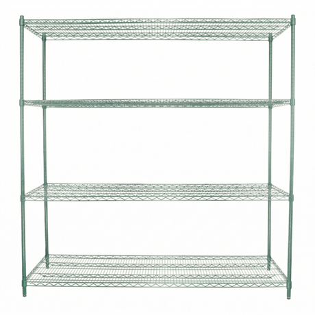 Empura Stainless E-WS247274 Shelving Unit 72"W X 24"D X 86"H 4-shelf