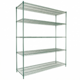 Empura Stainless E-WS247286 Shelving Unit 72"W X 24"D X 86"H 5-shelf