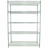 Empura Stainless E-WS246086 Shelving Unit 60"W X 24"D X 74"H 5-shelf