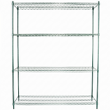 Empura Stainless E-WS186074 Shelving Unit 60"W X 18"D X 74"H 4-shelf
