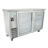 Empura Refrigeration E-KBB60-2G-24-S Back Bar Cooler 61.1"W X 24.4"D X 41.7"H 16.6 Cu. Ft. Capacity
