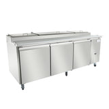 Empura Refrigeration E-KPP93 Pizza Prep Table 94.2"W X 32.3"D X 41.3"H 22 Cu. Ft. Capacity