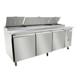 Empura Refrigeration E-KPP93 Pizza Prep Table 94.2"W X 32.3"D X 41.3"H 22 Cu. Ft. Capacity