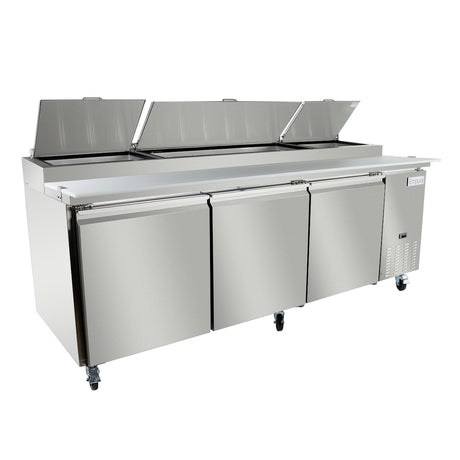 Empura Refrigeration E-KPP93 Pizza Prep Table 94.2"W X 32.3"D X 41.3"H 22 Cu. Ft. Capacity