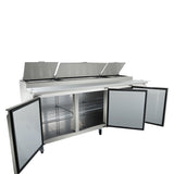 Empura Refrigeration E-KPP93 Pizza Prep Table 94.2"W X 32.3"D X 41.3"H 22 Cu. Ft. Capacity