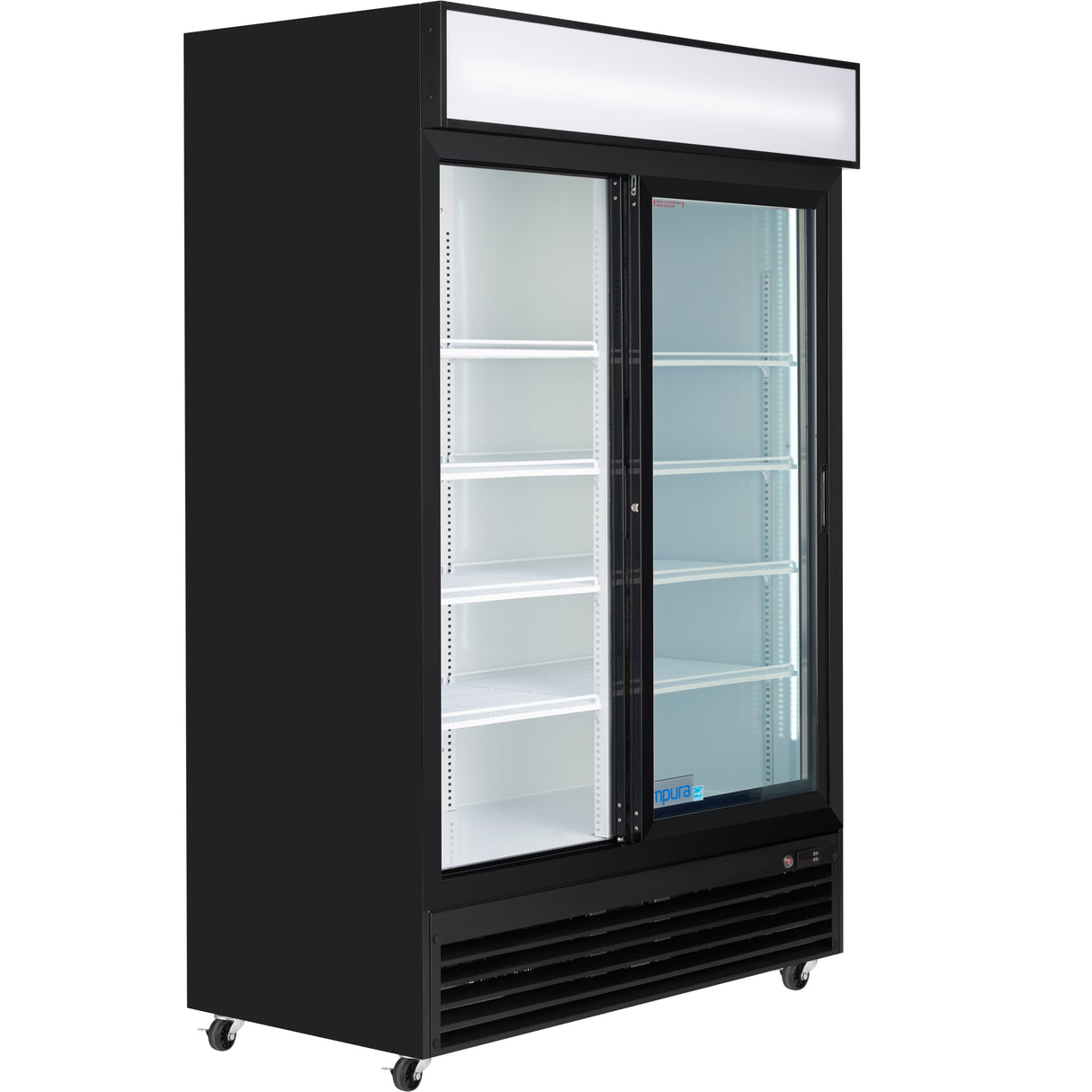 Empura Refrigeration ESM-42B Refrigerated Merchandiser 52.36"W X 27.56"D X 79.65"H 42 Cu. Ft. Capacity
