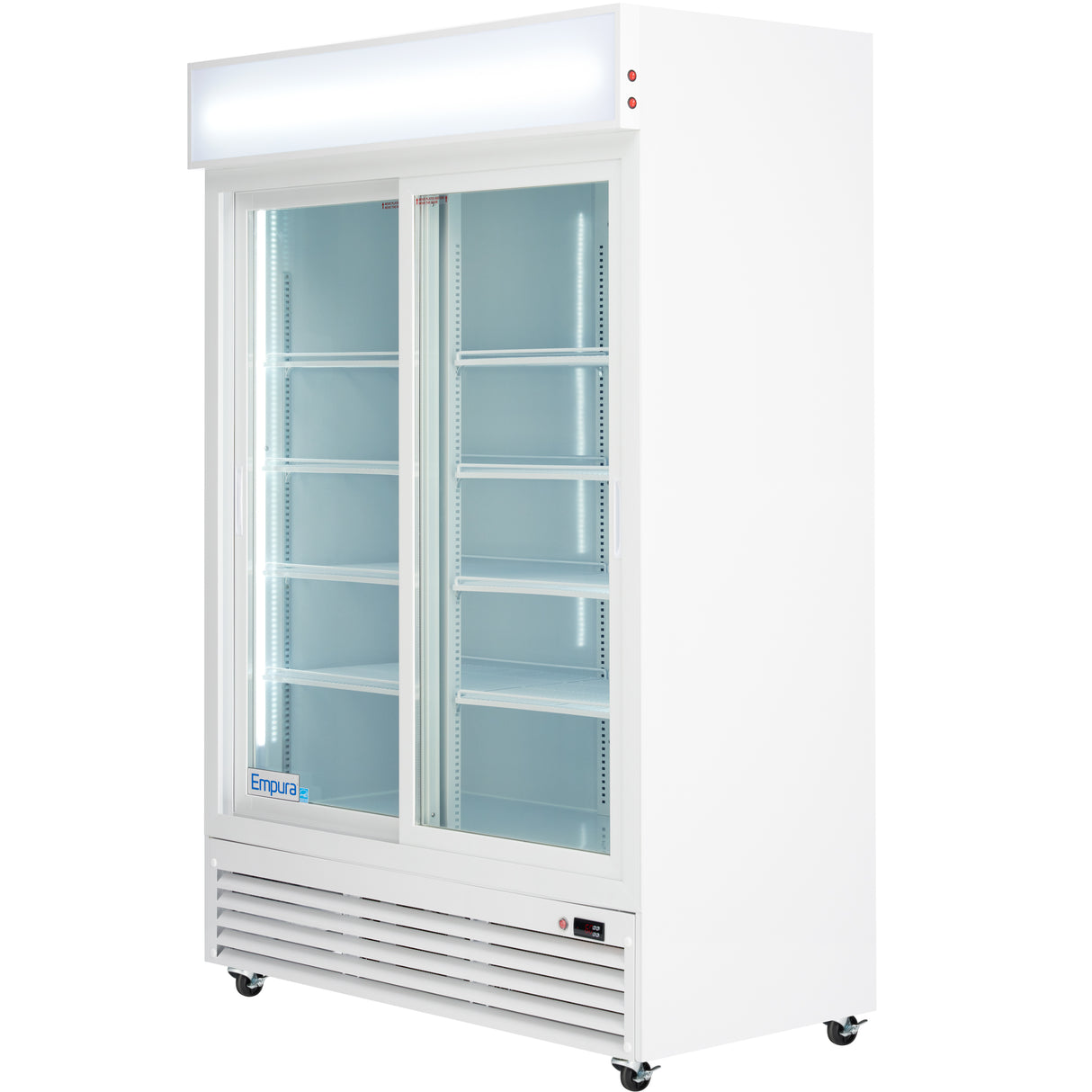 Empura Refrigeration ESM-42W Refrigerated Merchandiser 52.36"W X 27.56"D X 79.65"H 42 Cu. Ft. Capacity