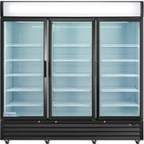 Empura Refrigeration EGM-75B Refrigerated Merchandiser 78.15"W X 32.28"D X 81.02"H 66.6 Cu. Ft. Capacity
