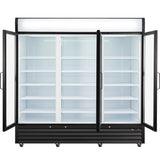 Empura Refrigeration EGM-75B Refrigerated Merchandiser 78.15"W X 32.28"D X 81.02"H 66.6 Cu. Ft. Capacity