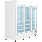 Empura Refrigeration EGM-75W Refrigerated Merchandiser 78.15"W X 32.28"D X 81.02"H 66.6 Cu. Ft. Capacity