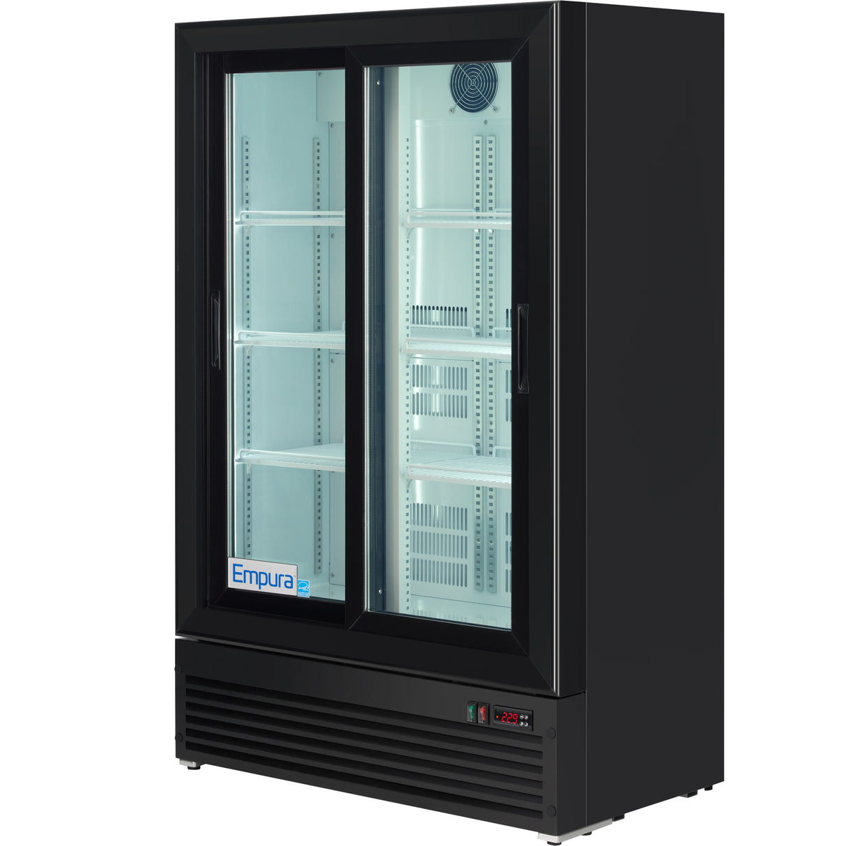 Empura Refrigeration SS-P300WA-B Refrigerator Merchandiser 35.4"W X 19.45"D X 55.62"H 10 Cu. Ft Capacity
