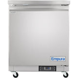 Empura Refrigeration E-KUC27F Undercounter Reach-In Freezer 27.8"W X 29.9"D X 35.5"H 5.4 Cu. Ft. Capacity
