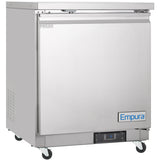 Empura Refrigeration E-KUC27F Undercounter Reach-In Freezer 27.8"W X 29.9"D X 35.5"H 5.4 Cu. Ft. Capacity