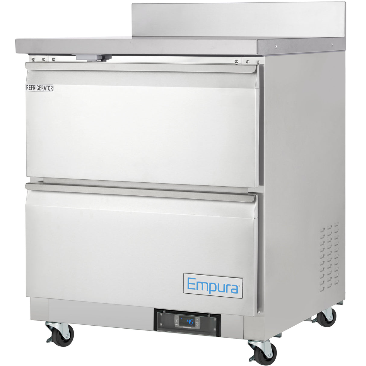 Empura Refrigeration E-KUC27W-D2 Undercounter Reach-In Refrigerator Work Top (2) Drawers