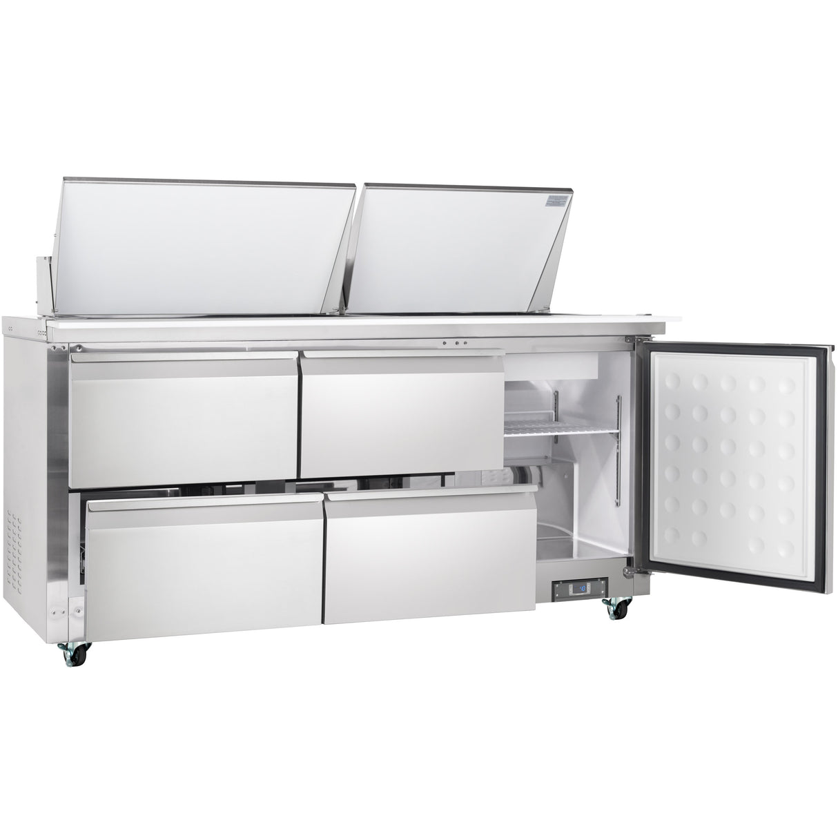 Empura Refrigeration E-KSP72M-D4 Refrigerated Sandwich/Salad Mega Top Prep Table With Drawers