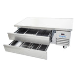 Empura Refrigeration E-KCBR60 Refrigerated Equipment Stand 62"W X 31.9"D X 26"H 8.7 Cu. Ft. Capacity