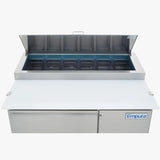 Empura Refrigeration E-KPP44 Pizza Prep Table 47.4"W X 32.3"D X 41.3"H 10 Cu. Ft. Capacity
