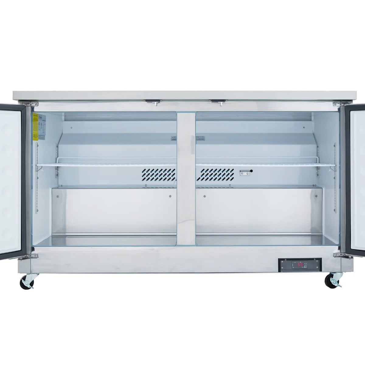 Empura Refrigeration E-KUC60 Undercounter Reach-In Refrigerator 61.2"W X 29.9"D X 35.5"H 13.2 Cu. Ft. Capacity